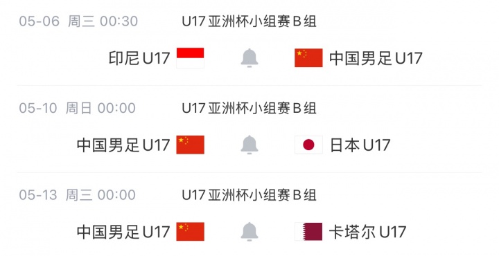 U17亚洲杯确认不设VAR 沙特裁判组执法中国首战