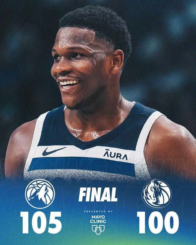 29+10+9!爱德华兹准三双率森林狼扳回一城 独行侠仍在赛点
